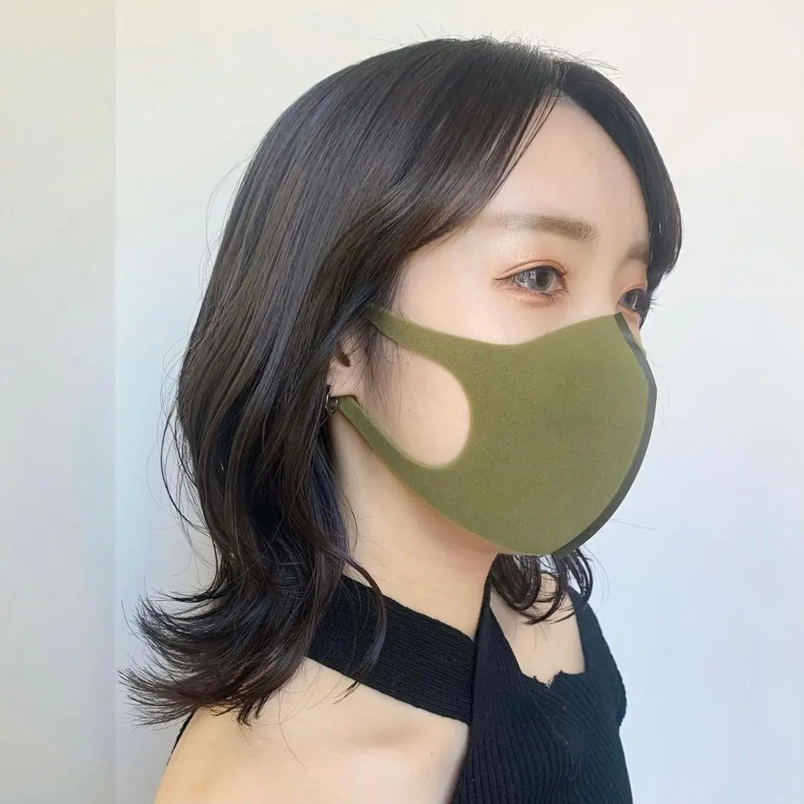 ミディアム カラー グレージュ カーキグレージュ 韓国ヘア /男女☘️ 細江 美紅のヘアスタイル