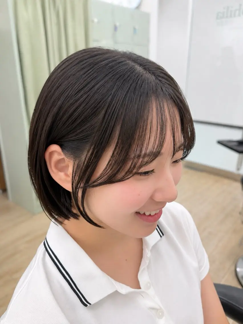 顔周りカット+前髪カットの写真