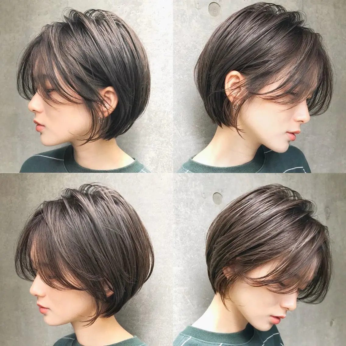 ショート カラー 小顔ショート🏅/ 透明感カラー/みらいのヘアスタイル