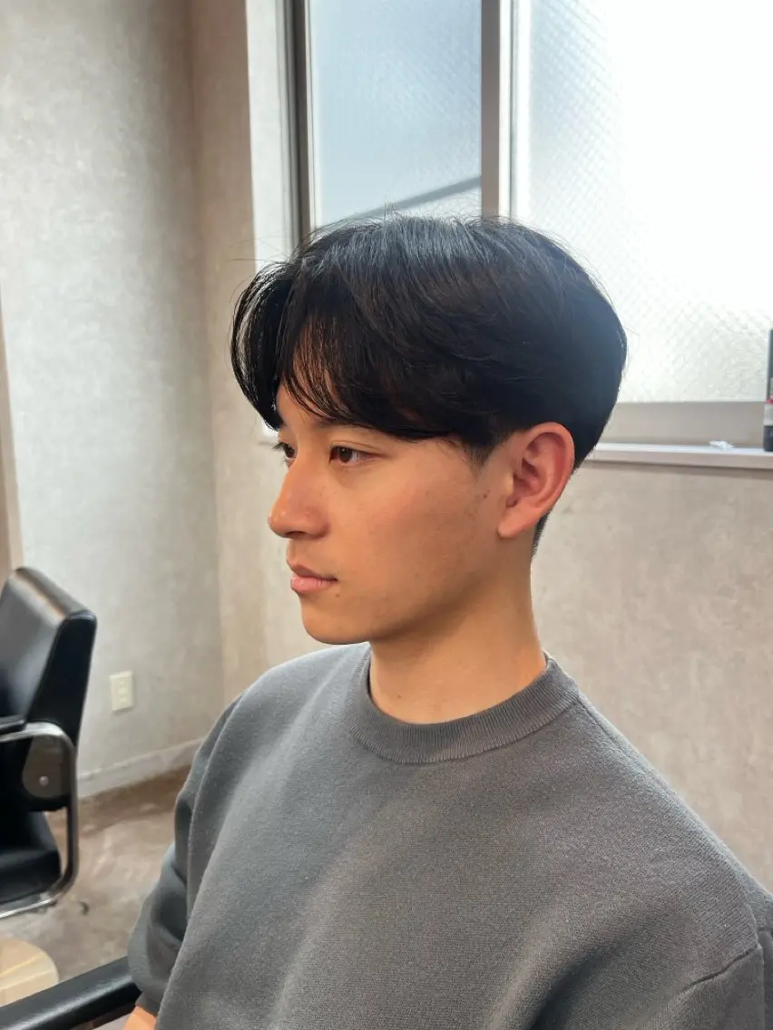 ショート カット パーマ トリートメント ヘアセット 駿太/韓国メンズヘア /ダウンパーマのヘアスタイル
