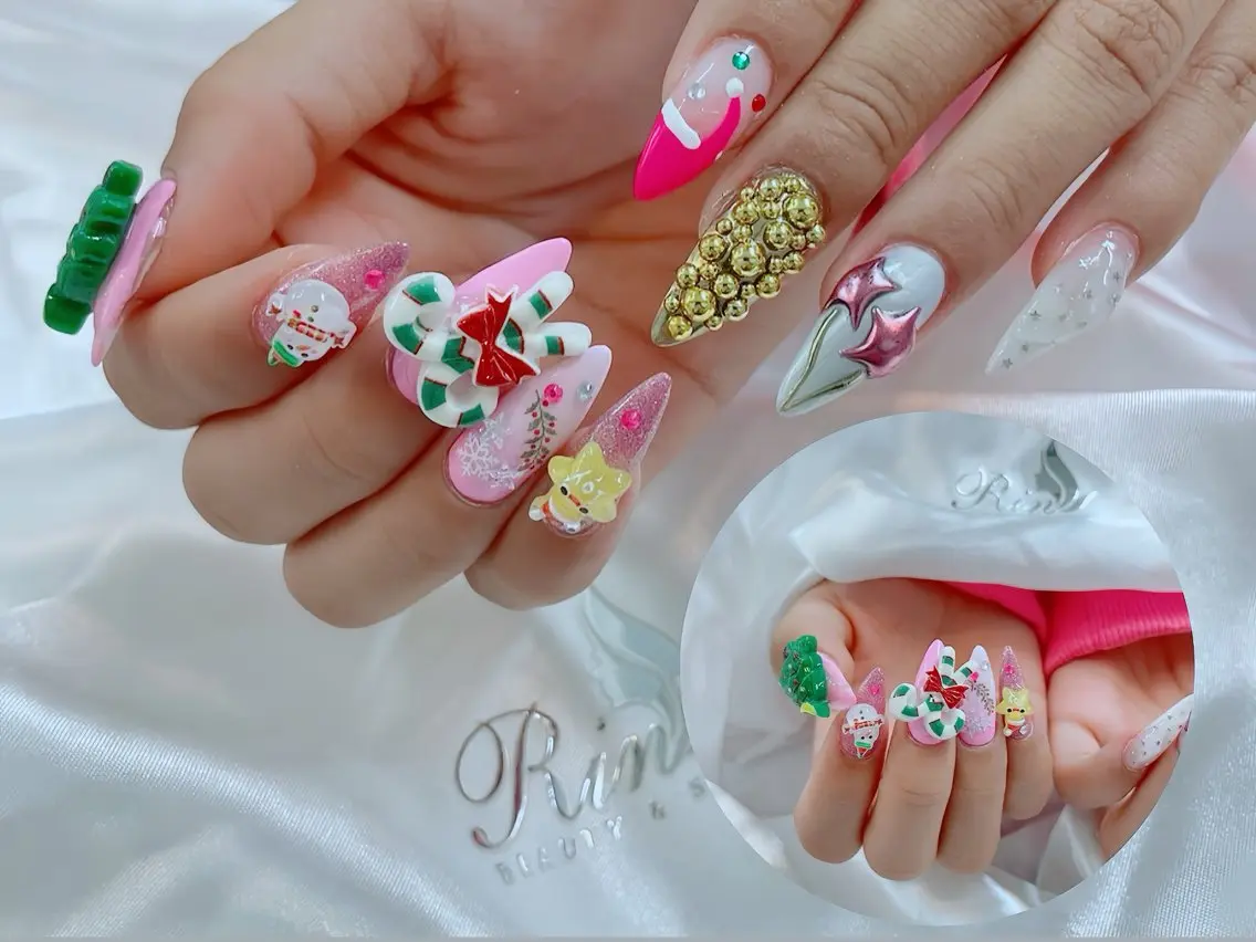 ネイル 成人式 ハンドネイル Rin Nail 新大久保店のネイルデザイン