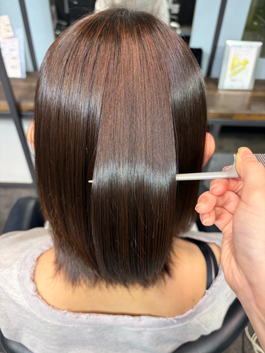 ショート 縮毛矯正 中井 菜々香のヘアスタイル