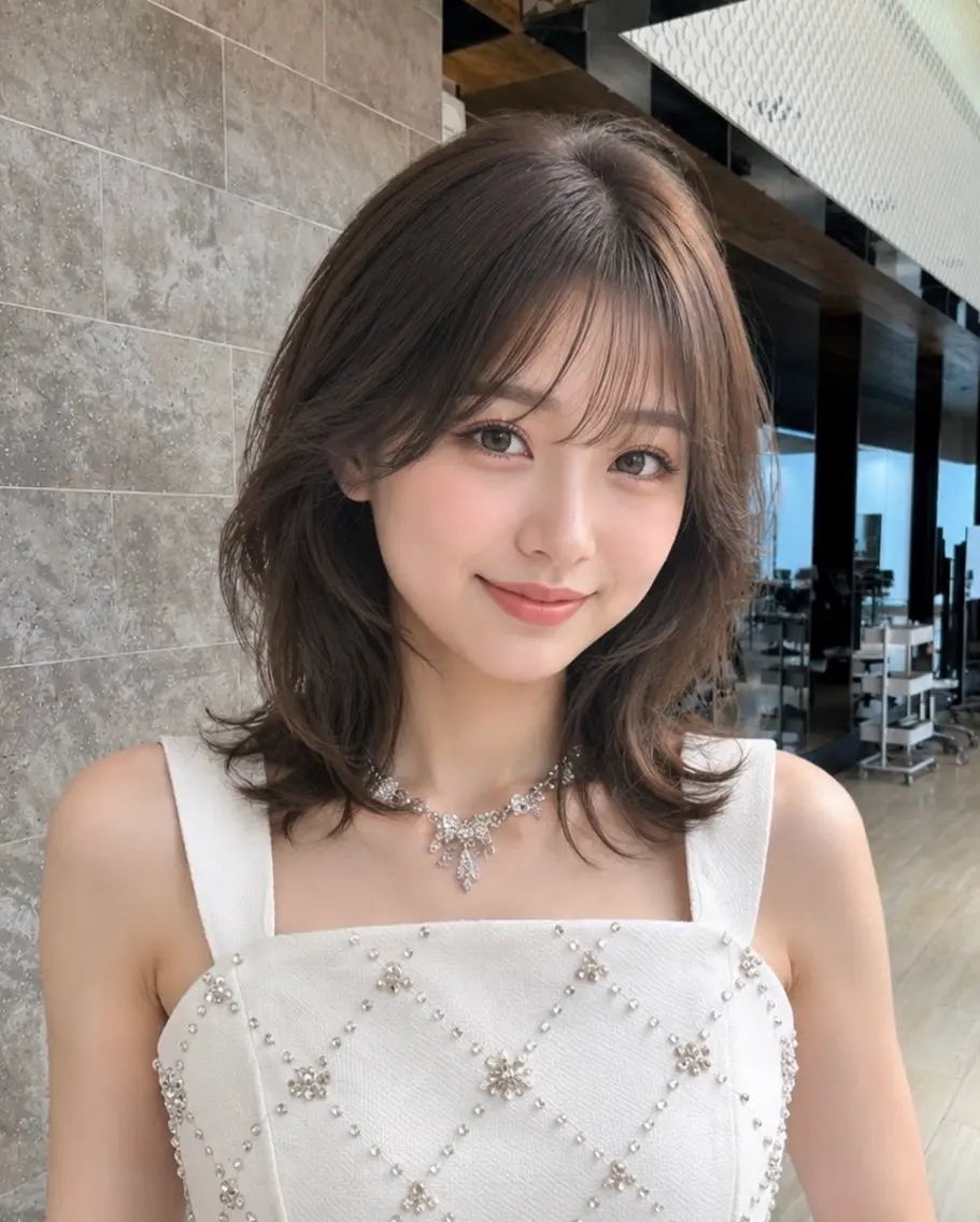 ミディアム カラー カット ヘアカラー トリートメント 🎀韓国ヘア🎀 𝓡𝓲𝓷𝓱𝓪のヘアスタイル