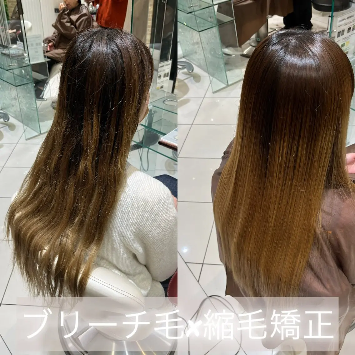 ロング 髪質改善 縮毛矯正 カット 縮毛矯正 トリートメント 髪質改善美容師 鈴木のヘアスタイル