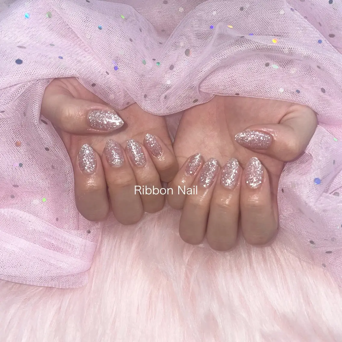 ネイル フラッシュネイル ピンク Nail Ambra Fusamiのネイルデザイン