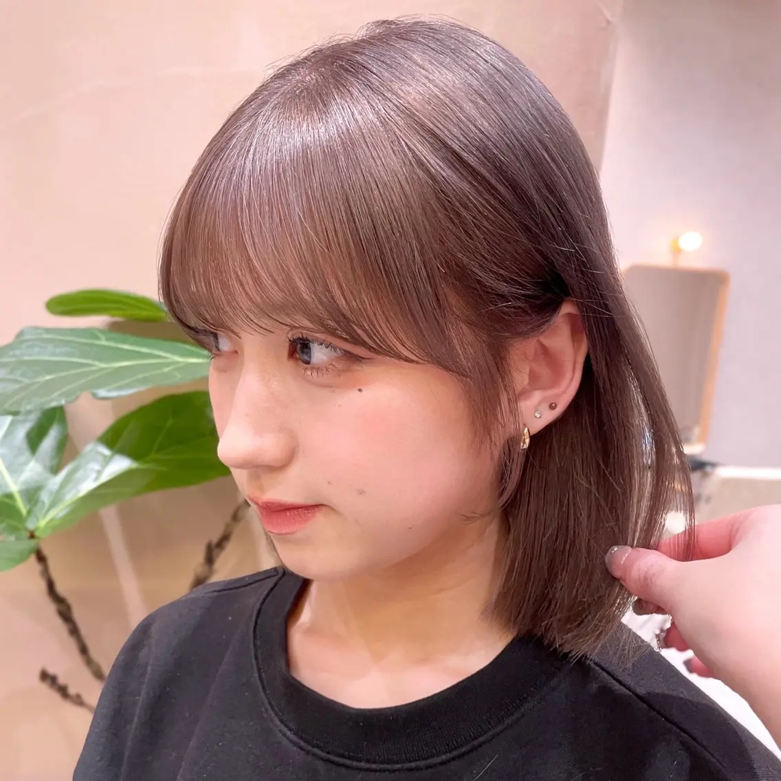 ミディアム カラー レイヤー/柔らか 透明感カラー/ゆきなのヘアスタイル