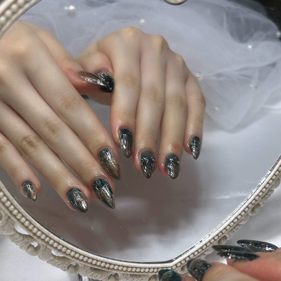 ネイル ジェルネイル ニュアンスネイル パラジェル ハンドネイル Vogustys _m🐈⬛🎀のネイルデザイン