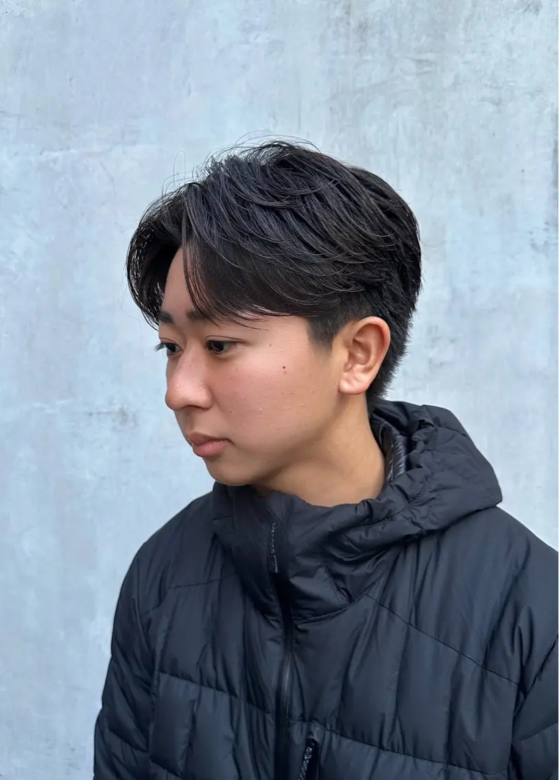 パーマ メンズ メンズパーマ 💈原宿指名No.1 センターパート💈のヘアスタイル