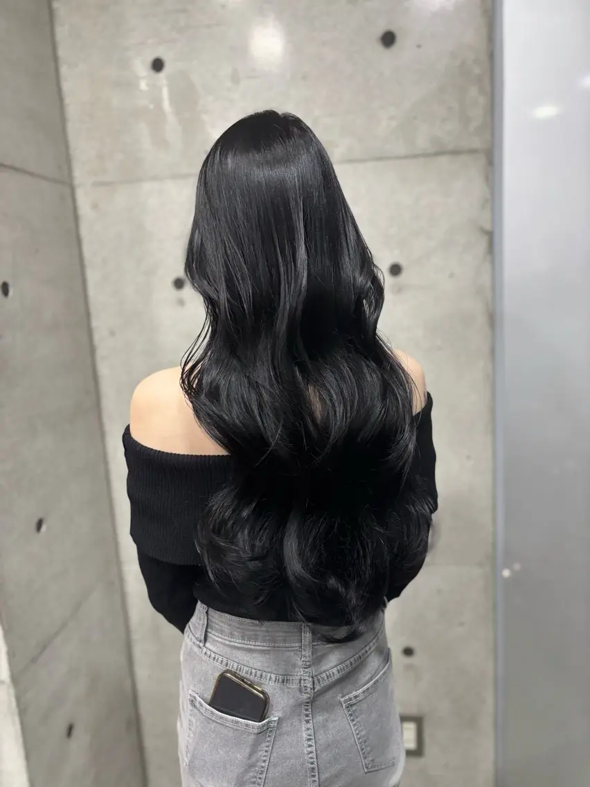 韓国式カット+カラー+Aujuaトリートメント🖤の写真