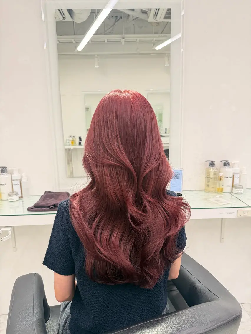 ロング カラー ヘアカラー トリートメント ヘッドスパ ヘアセット ❄最強かわいいカラー ❄️MINA❄️のヘアスタイル