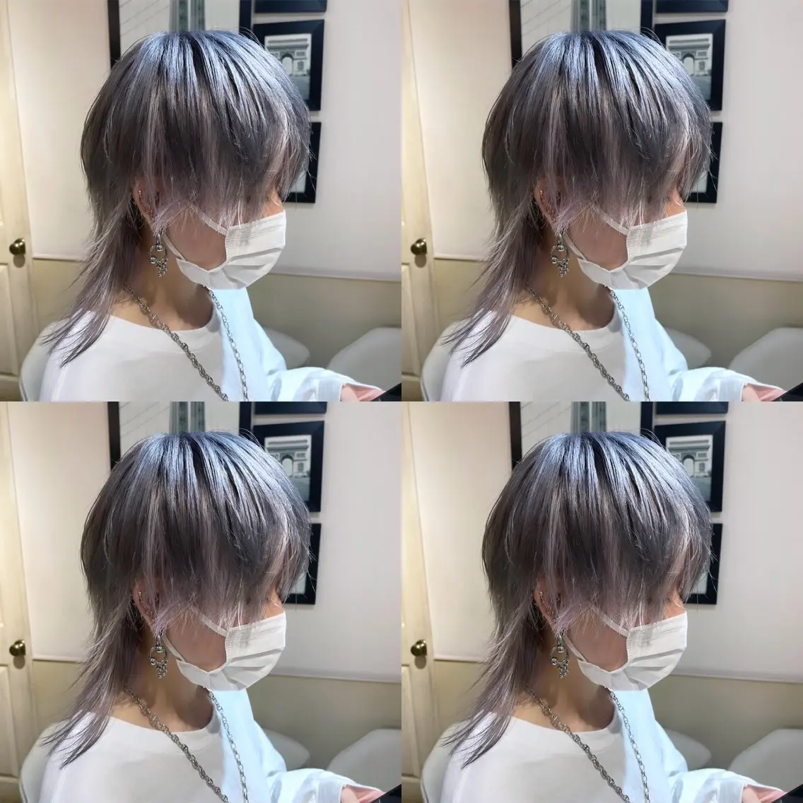 ミディアム カラー シルバー 🌟トップデザイナー 高橋🌟のヘアスタイル