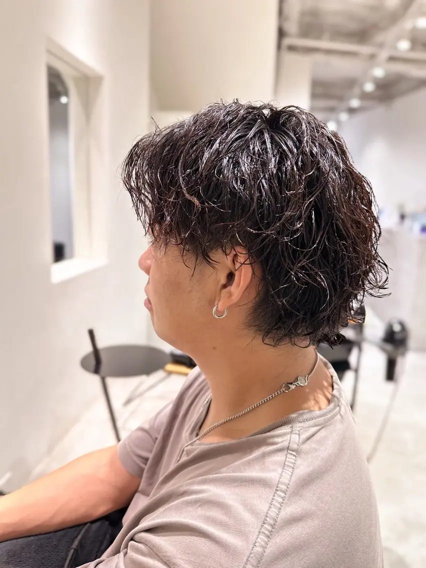 メンズカット＋ツイストスパイラルパーマの写真