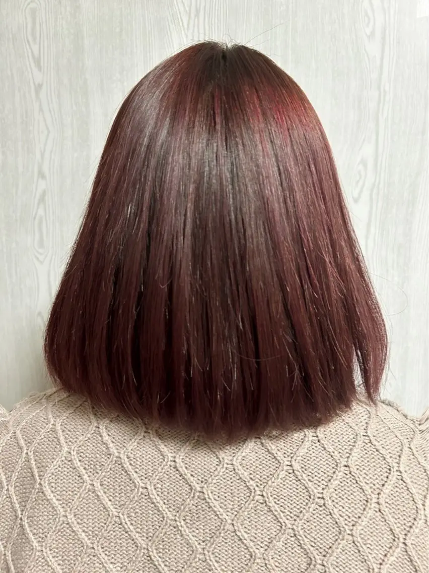カラー 縮毛矯正 松原 樹里のヘアスタイル