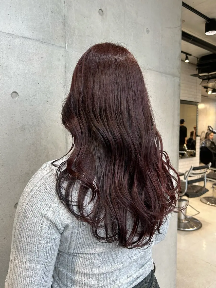 ロング カラー ヘアアレンジ カット ヘアカラー トリートメント ボブ艶モテカラー🫧 カリンのヘアスタイル