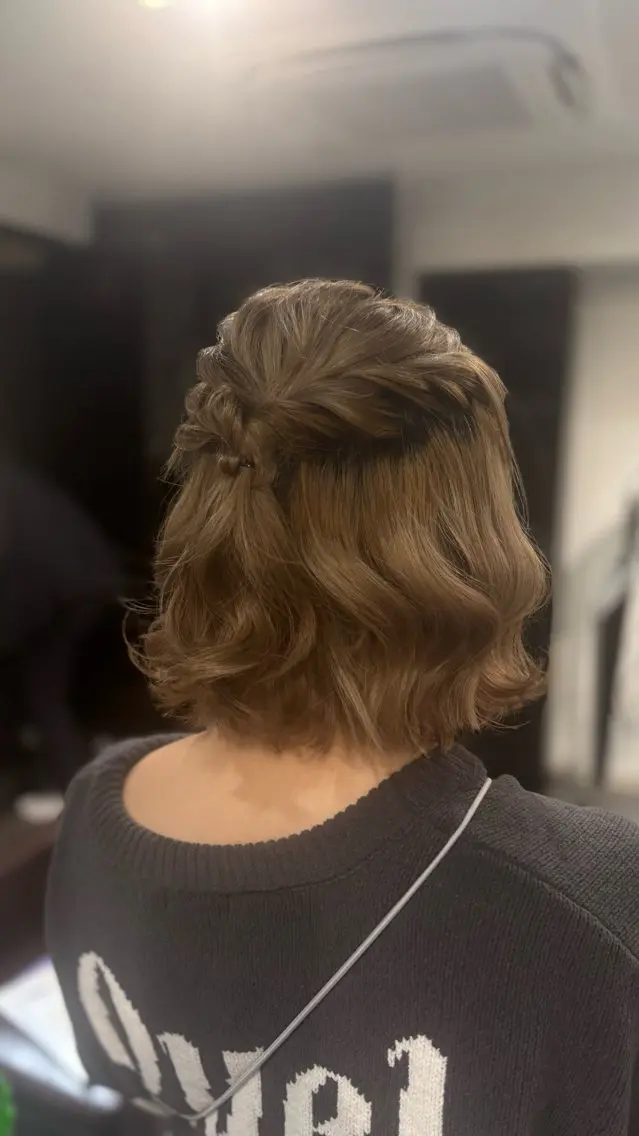 ショート ヘアセット Neolive susu 宮澤ことのヘアスタイル