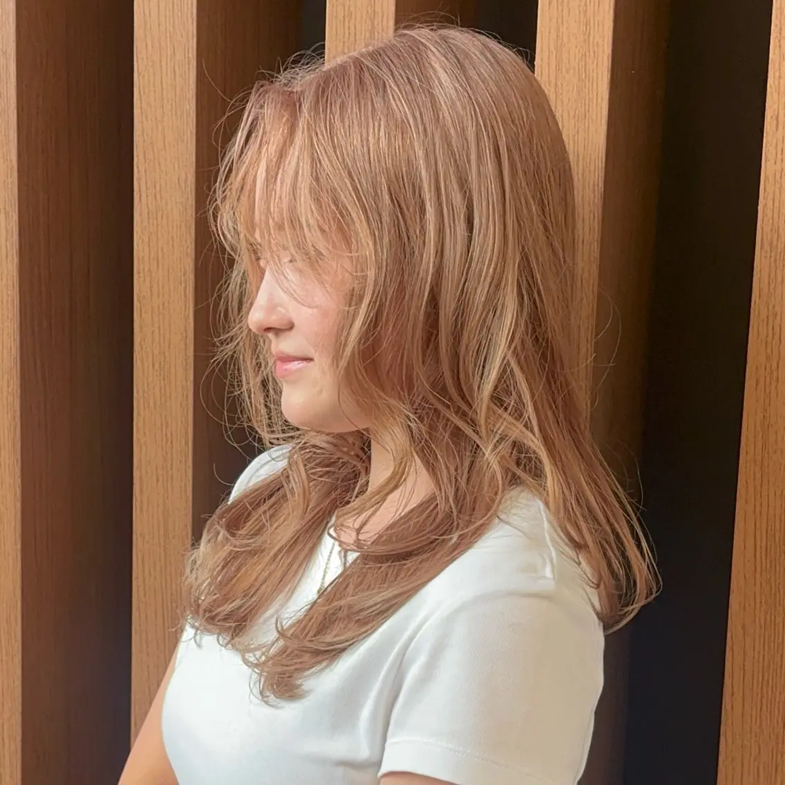 ロング カラー ヘアカラー トリートメント 🍒艶カラー🍒韓 国ヘア🍒momoのヘアスタイル