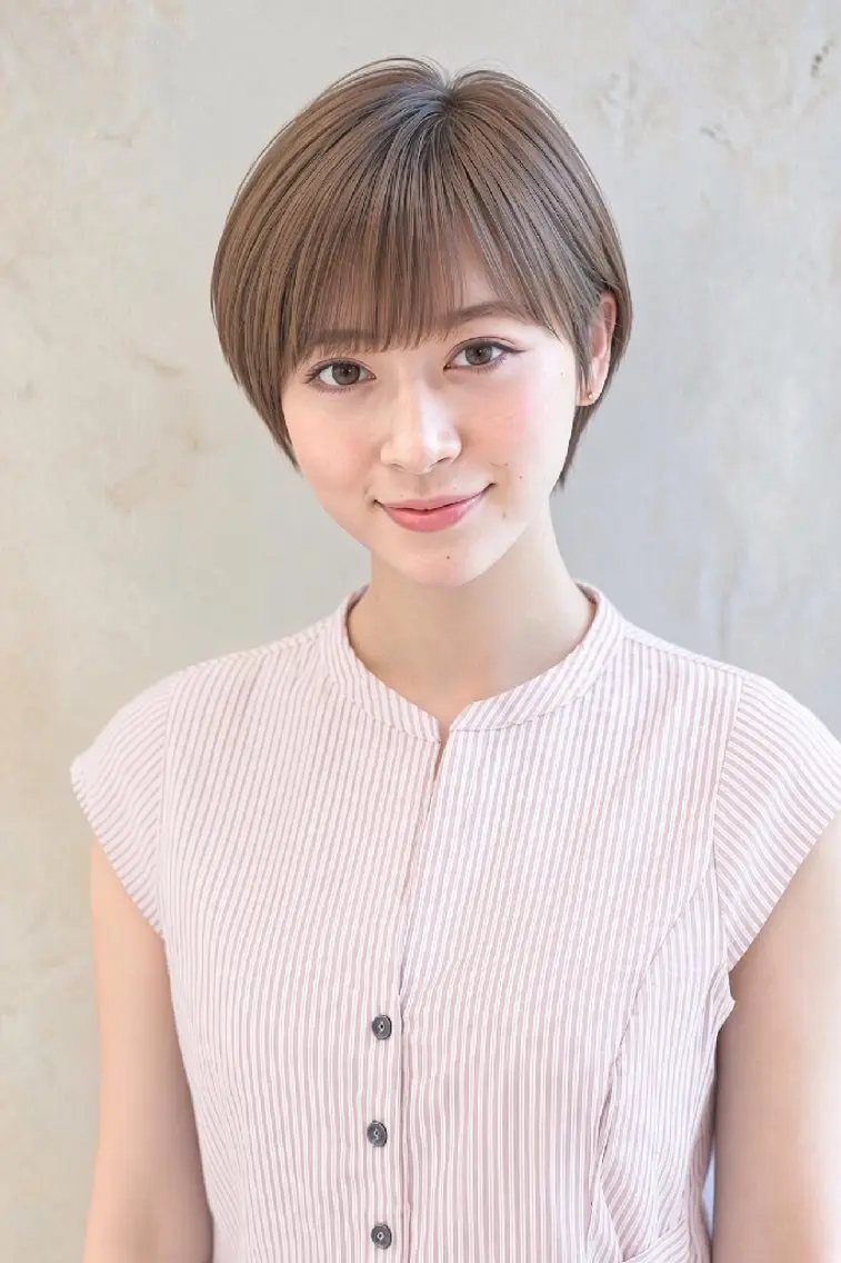 ショート ショートヘア ショート◎縮毛◎ Mirareee横浜のヘアスタイル