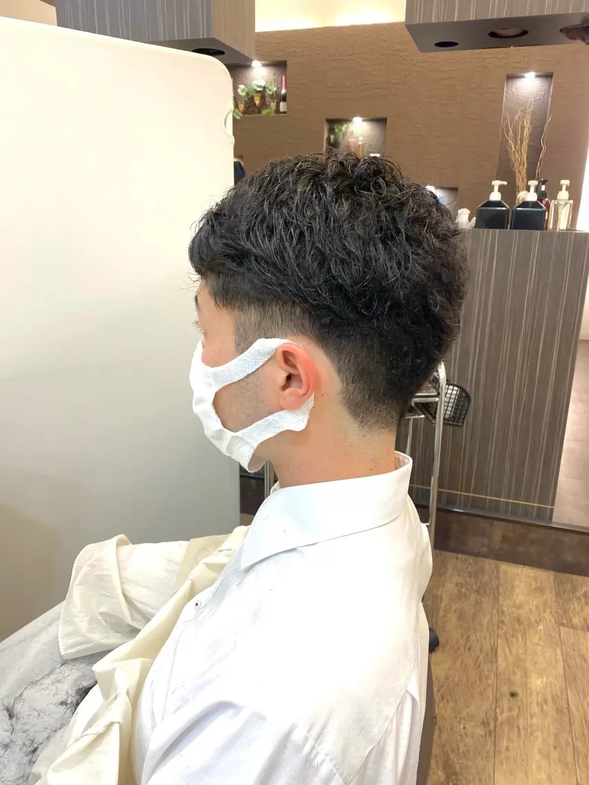 メンズ ツーブロック 長嶋 花梨のヘアスタイル