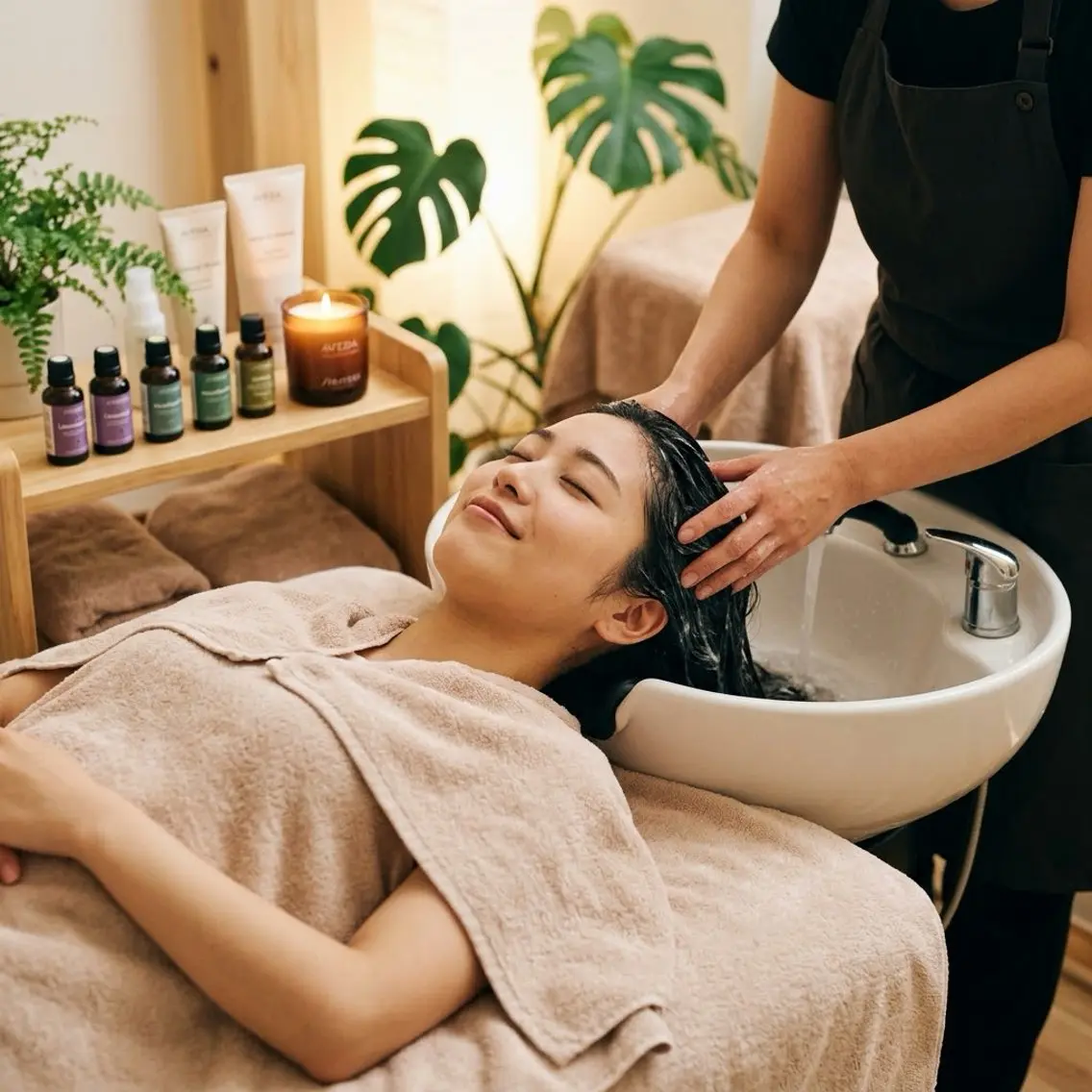 セミロング カット ヘッドスパ 🔸縮毛矯正🔸 カソリ　ナユタのヘアスタイル