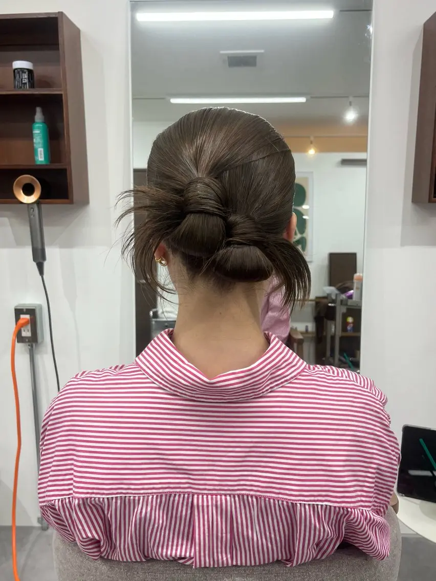 ミディアム ヘアセット 🟣niw SHUNNA🟣のヘアスタイル