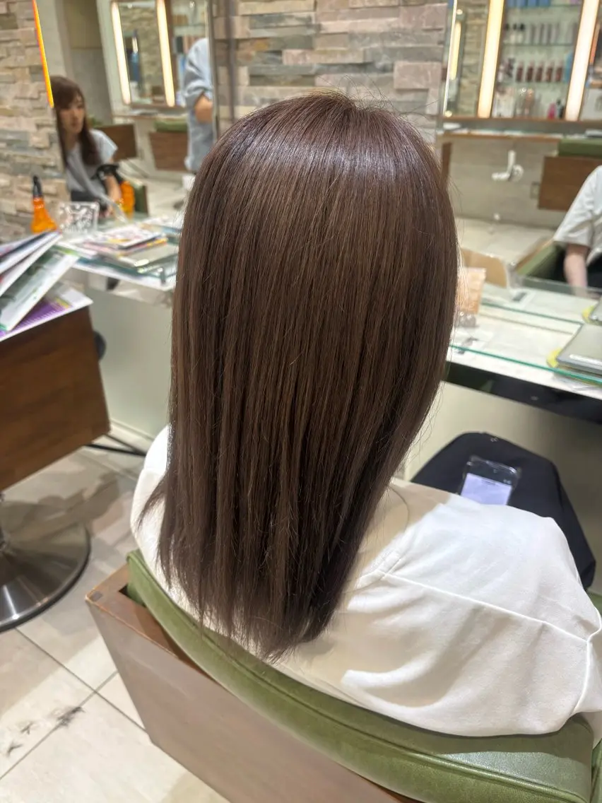カラー ベージュカラー グレージュ ラベンダーカラー ヘアカラー 艶カラー✨ヘア アレンジ🎀Rianのヘアスタイル