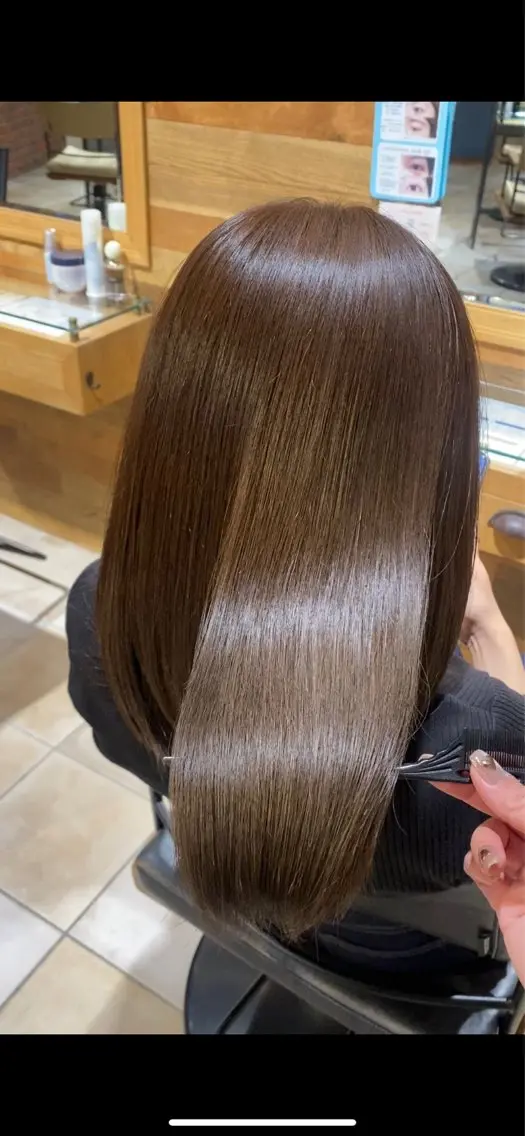 セミロング カラー トリートメント カット ヘアカラー トリートメント 【ROA】 MISUZU✨のヘアスタイル