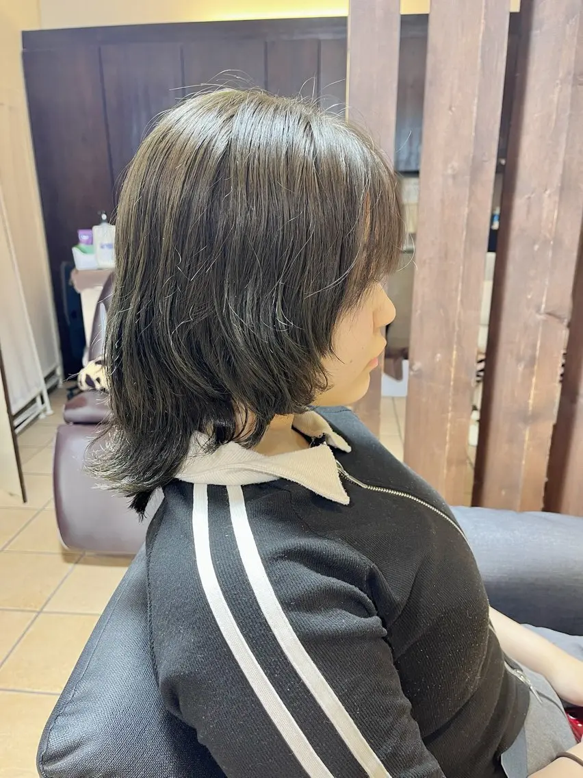 ミディアム カラー ヘアアレンジ カット 透明感/さらツヤ髪/ 💎Tomoya💎のヘアスタイル