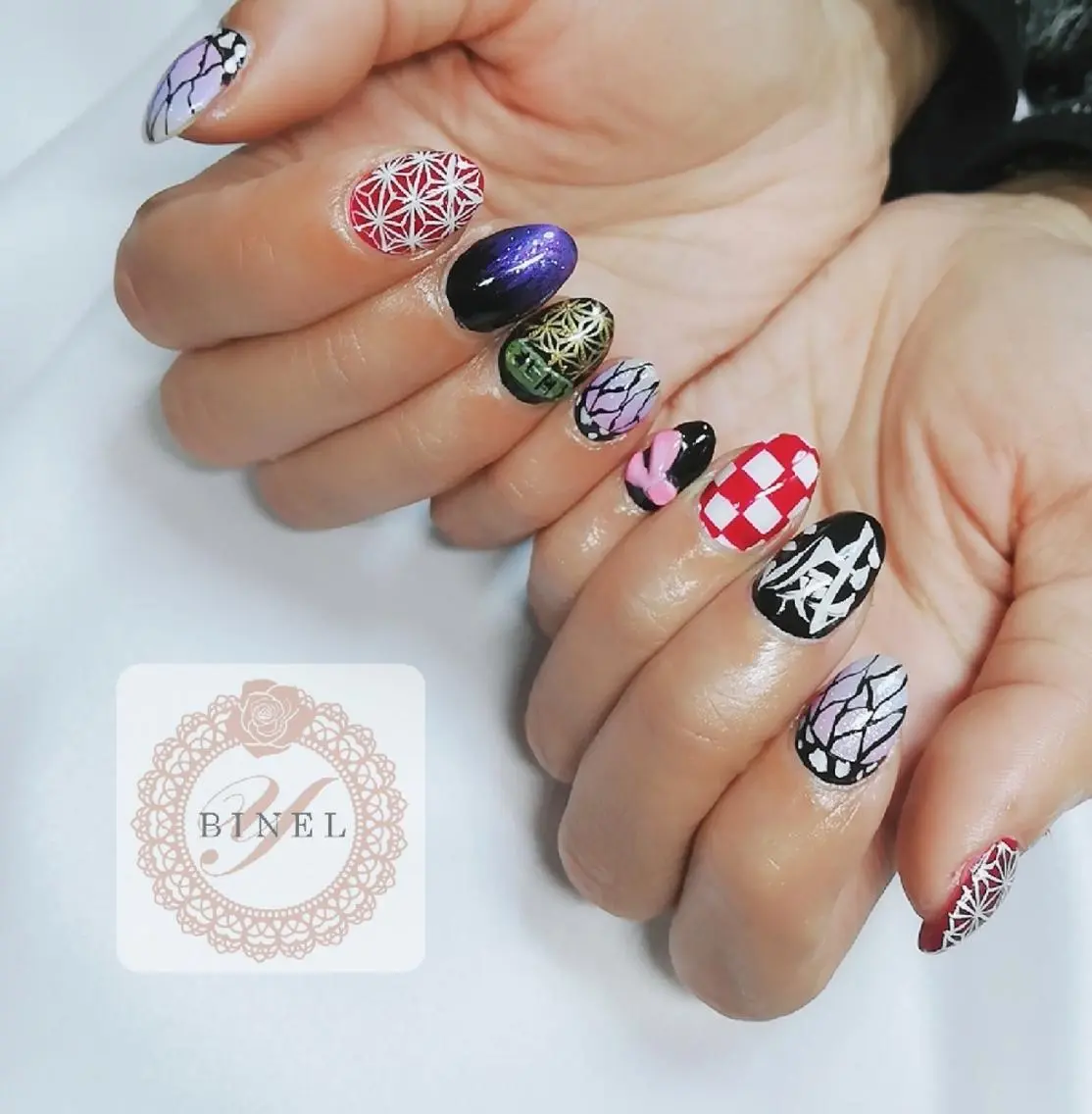 ネイル 持ち込み ハンドネイル Nail Salon Y.BINELのネイルデザイン