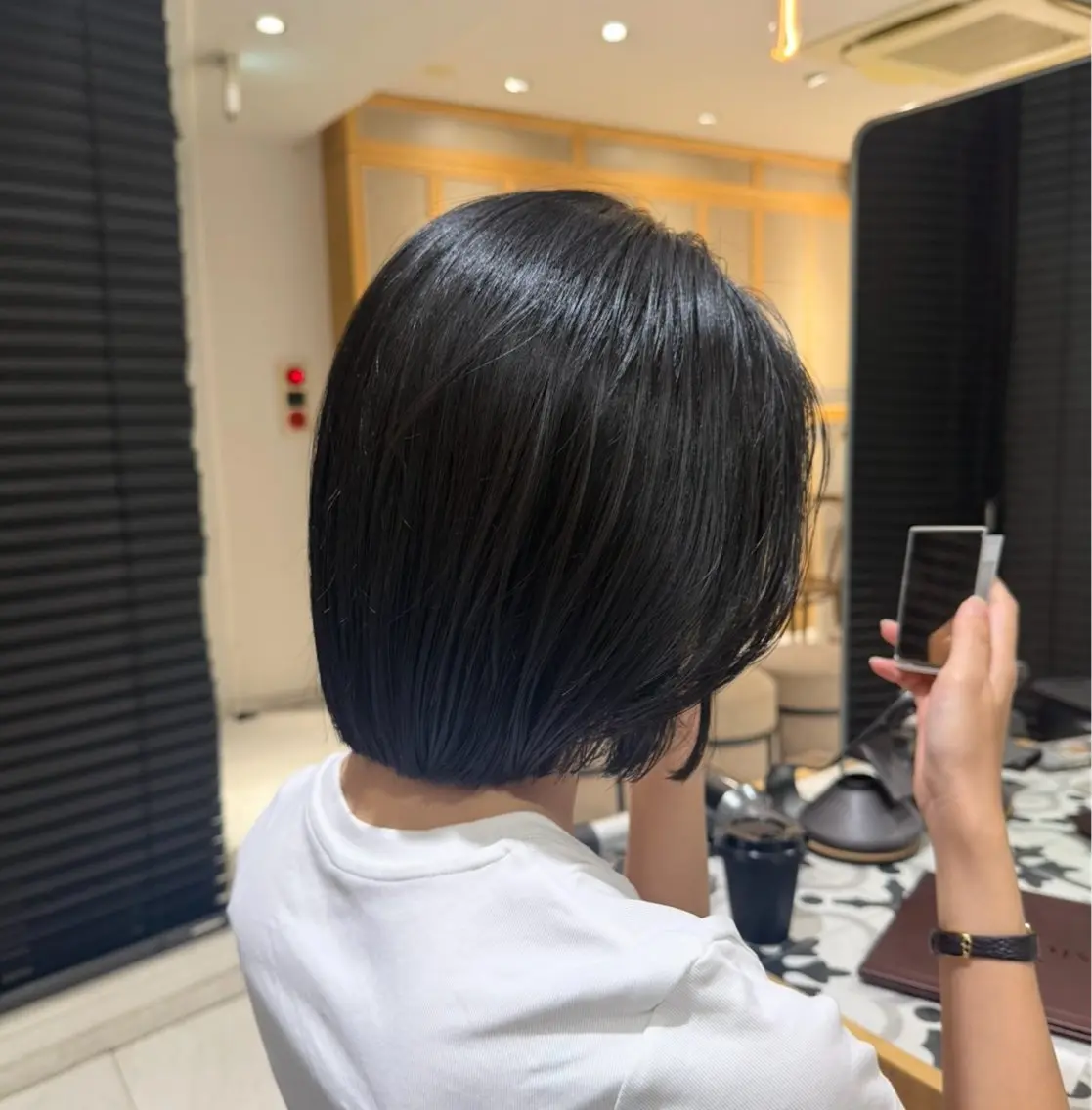 ショート カラー 顔周りカット レイヤーカット 艶髪/ボブモデル 募集🫧Terukaのヘアスタイル