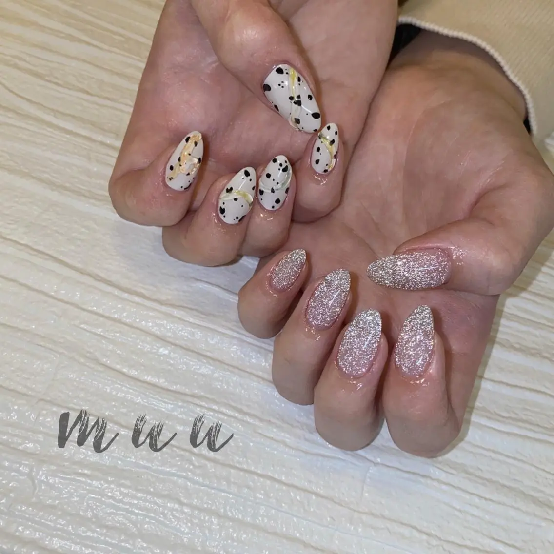 ネイル アートネイル フラッシュネイル muu nailのネイルデザイン