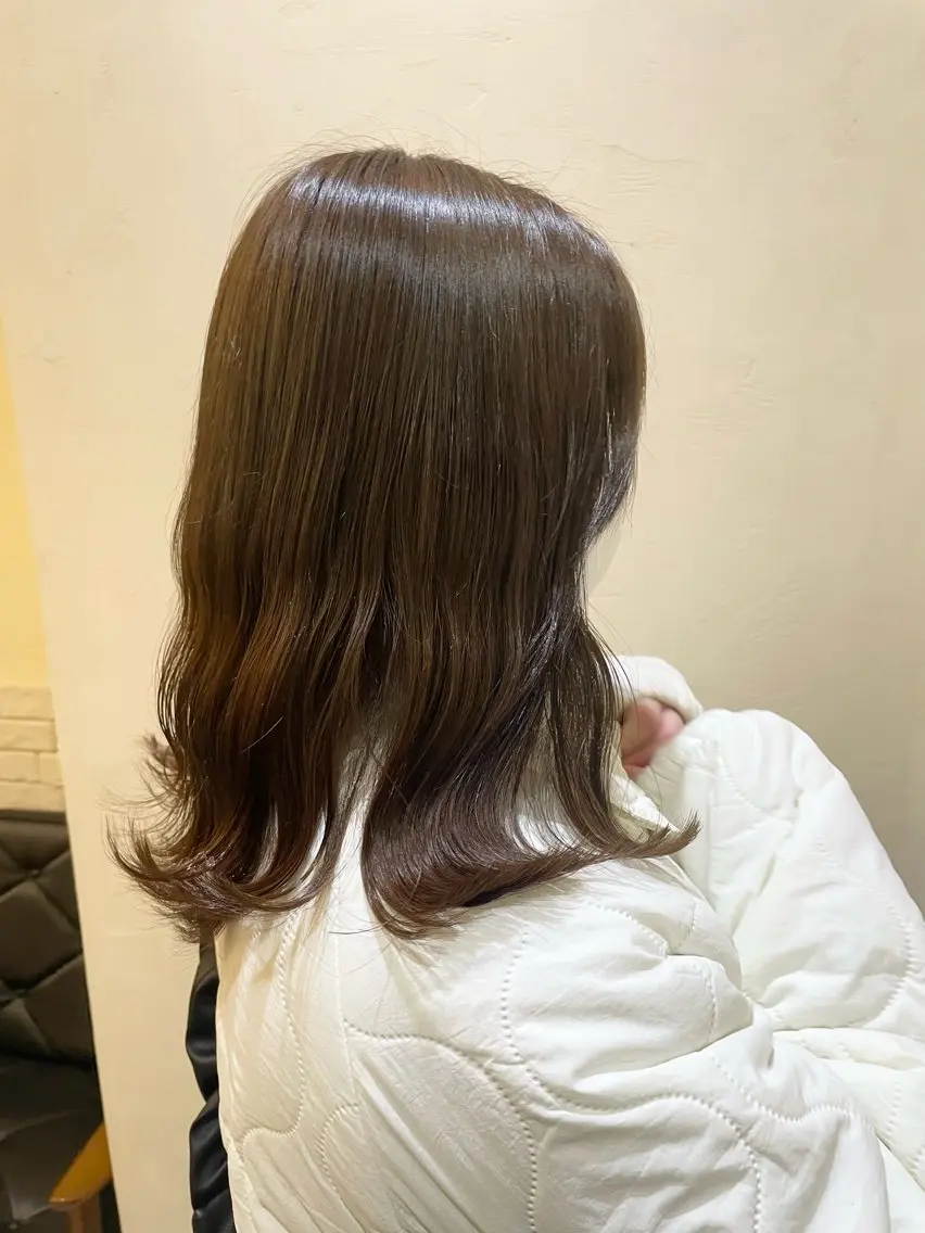 カット+ブリーチなしダブルカラーの写真
