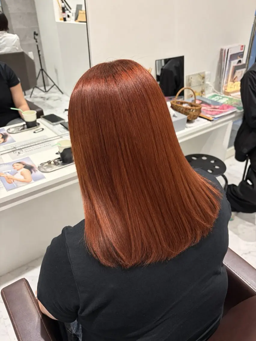 ミディアム カラー ヘアカラー Grow by NYNY 坂本 理輝のヘアスタイル