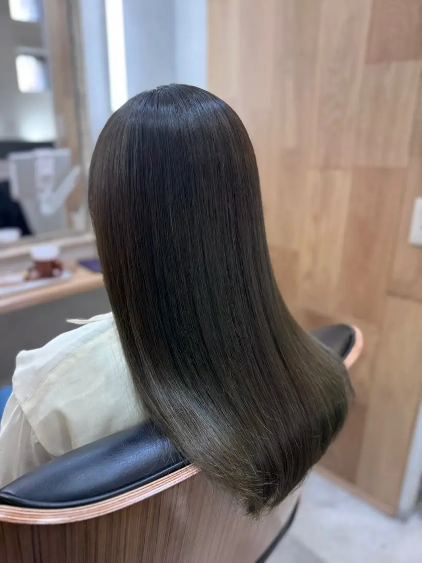 ロング カラー 透明感カラー 髪質改善 多賀 順平のヘアスタイル
