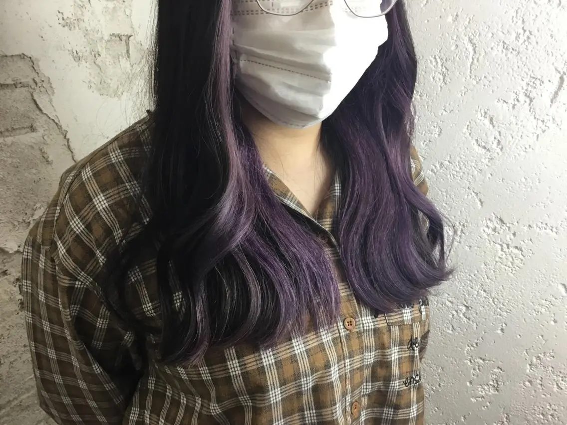 ロング カラー カット ヘアカラー トリートメント ヘッドスパ ヘアセット ️韓国ヘア/レイヤー カット❤️Yūkaのヘアスタイル