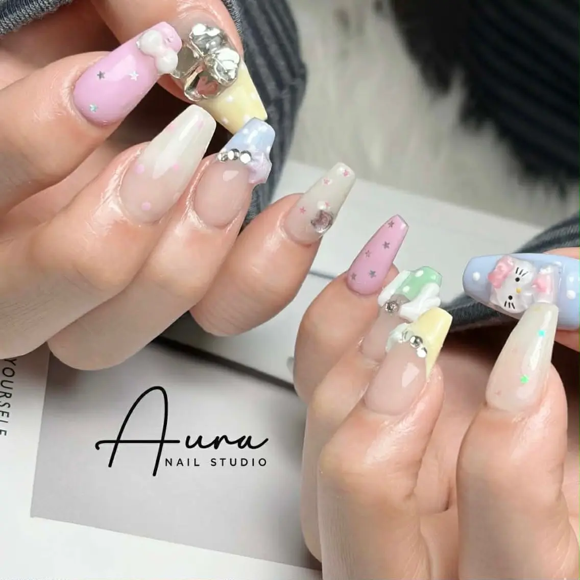 ネイル ハンドネイル Aura Nail HanNaのネイルデザイン
