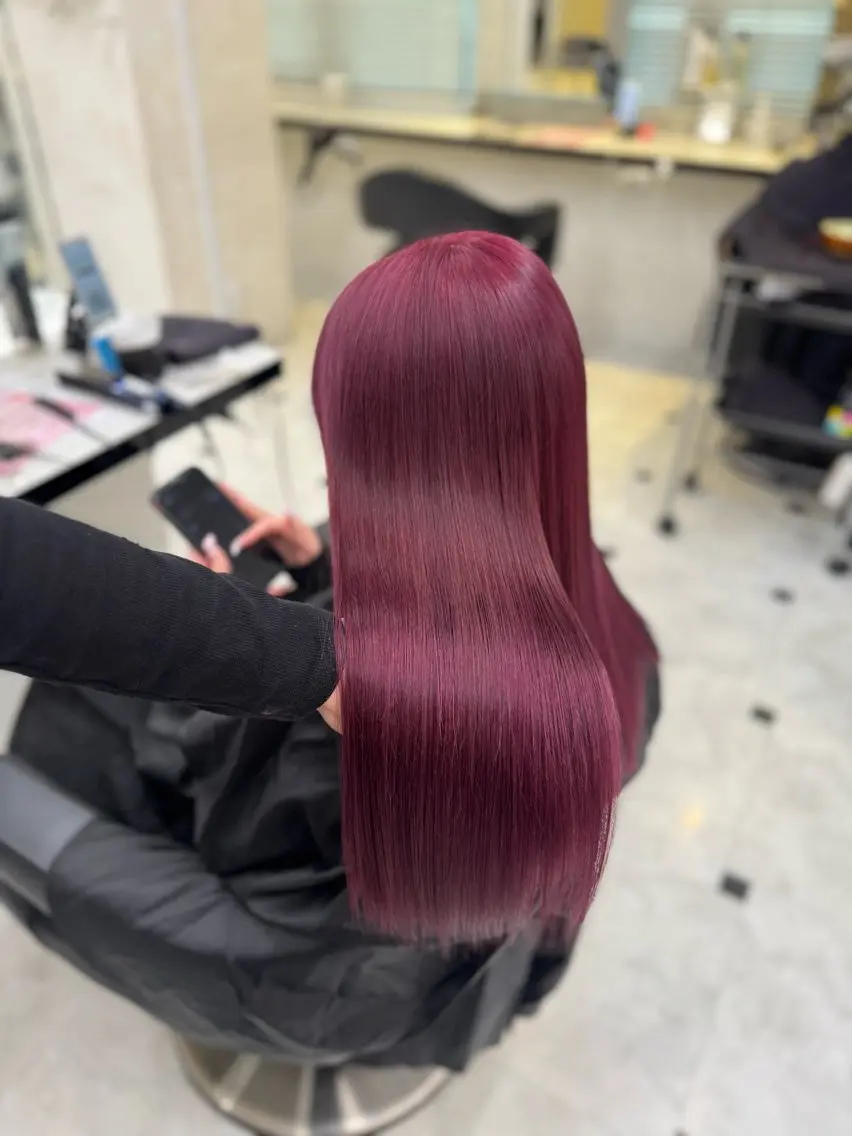 ロング ヘアカラー ♥️韓国風透明感 暖色misa♥️のヘアスタイル