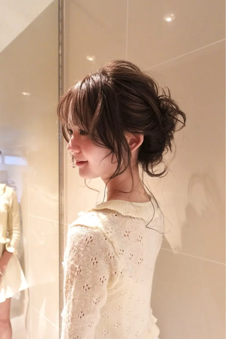 ロング カラー ヘアアレンジ カット ヘアカラー トリートメント 🎀ロングカット/ 艶カラー🩰rioのヘアスタイル