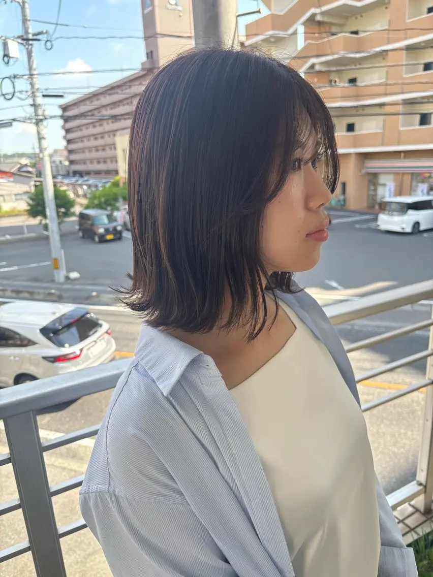ミディアム 倉敷サロンドクロエ ꕀ井上恋夢ꕀのヘアスタイル