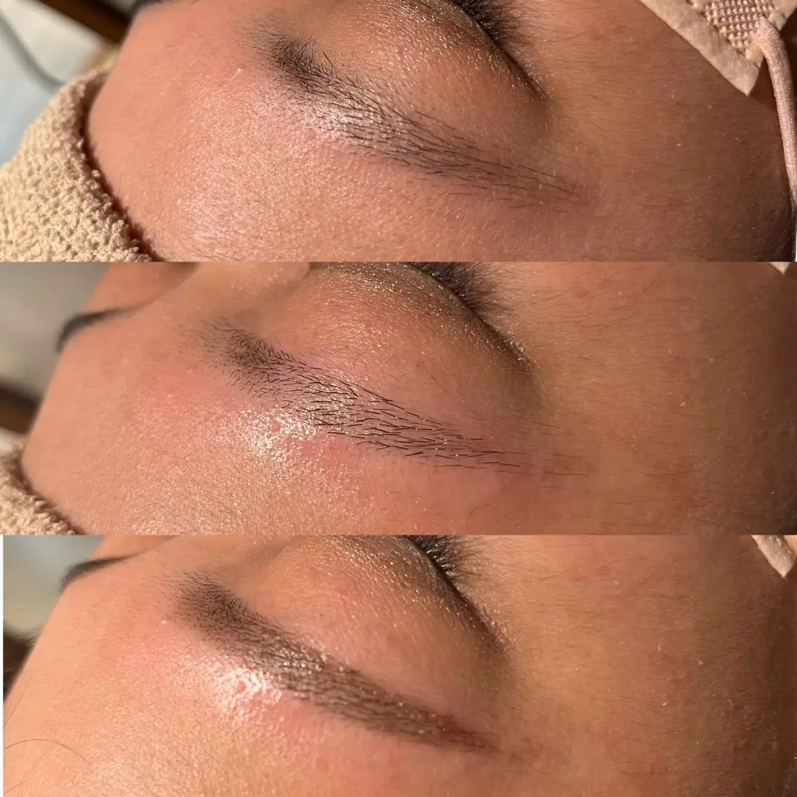 眉毛ワックス＋眉メイク＋高保湿パックの写真