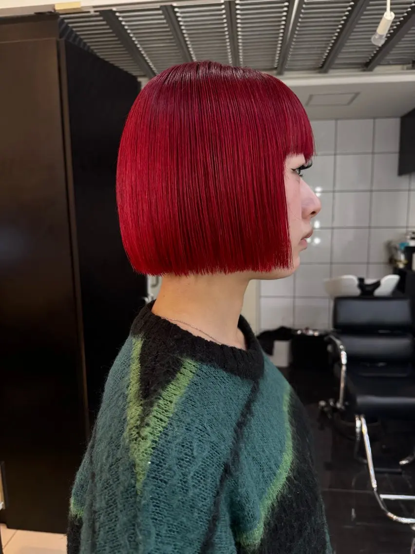 ショート カラー カット トリートメント レイヤー/ハイトーン RYUSEIのヘアスタイル