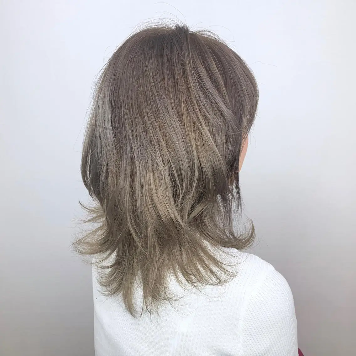 セミロング カラー 似合わせカット🌿 前川のヘアスタイル
