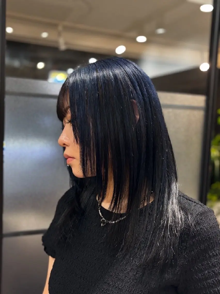 カラー セミロング パーマ メンズ 心斎橋・南船場    / MEUZのヘアスタイル