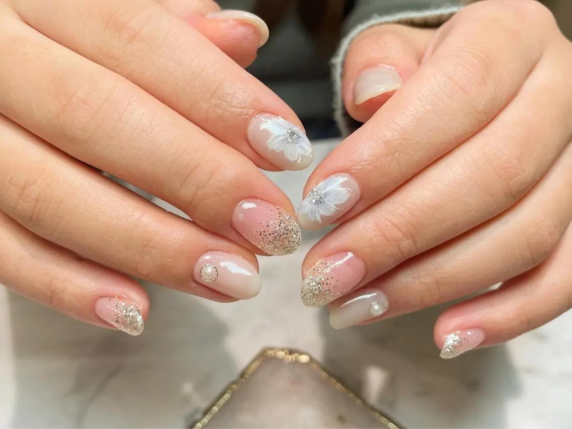 ネイル アートネイル フラワーネイル ハンドネイル Aing nail 澤瀬のネイルデザイン