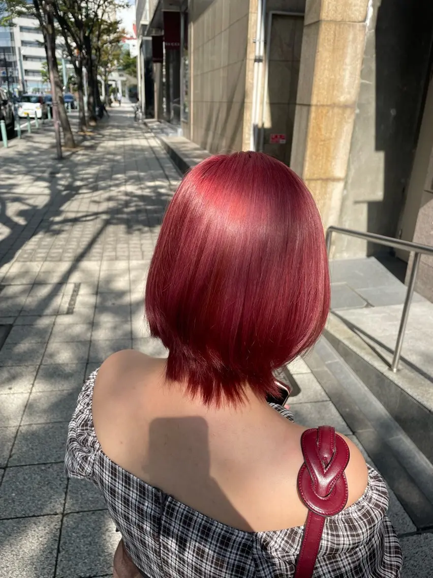 ショート ヘアカラー cuore/ みく/艶カラーのヘアスタイル