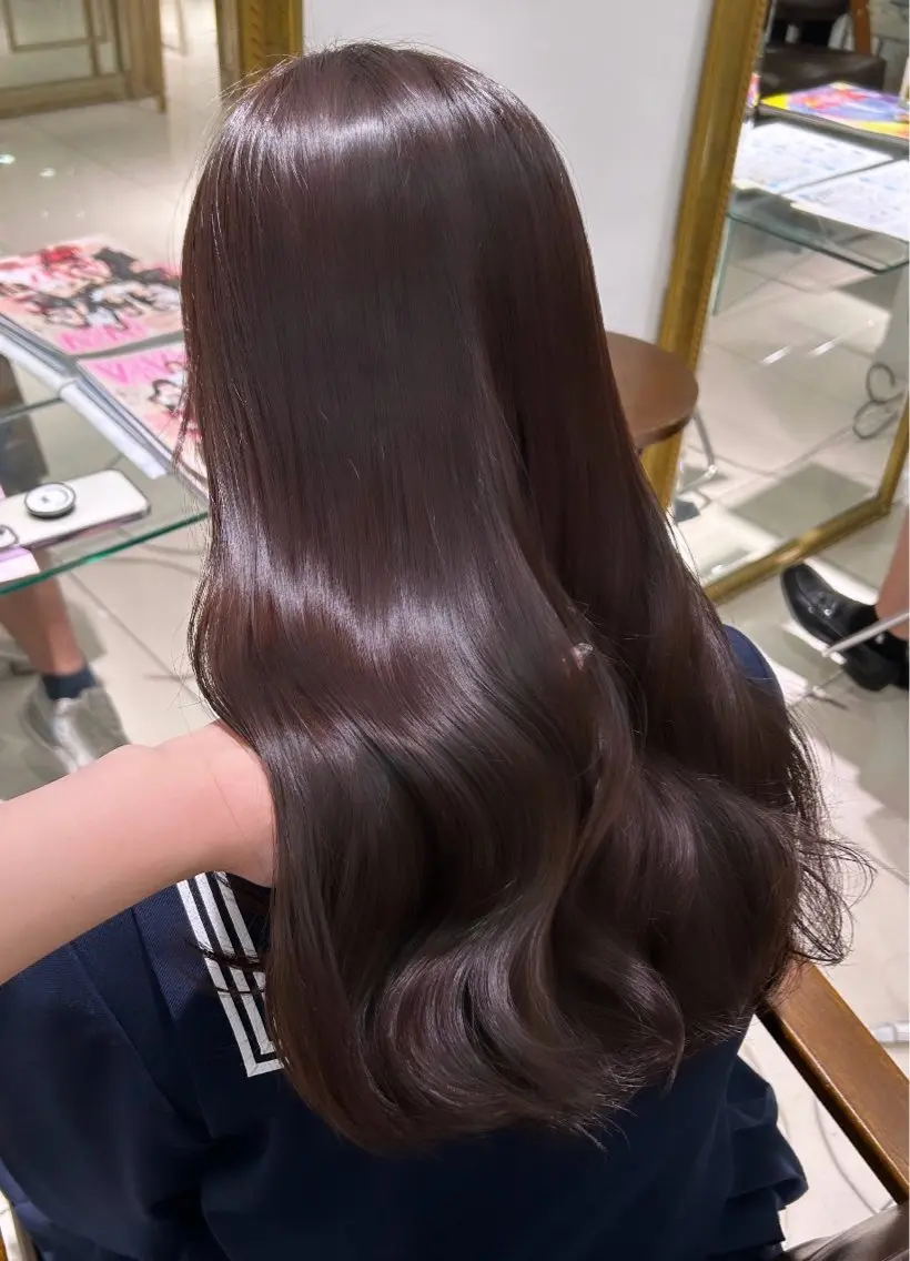 ロング カラー カット ヘアカラー トリートメント 透明感カラー 古山 結季🌙🖤のヘアスタイル