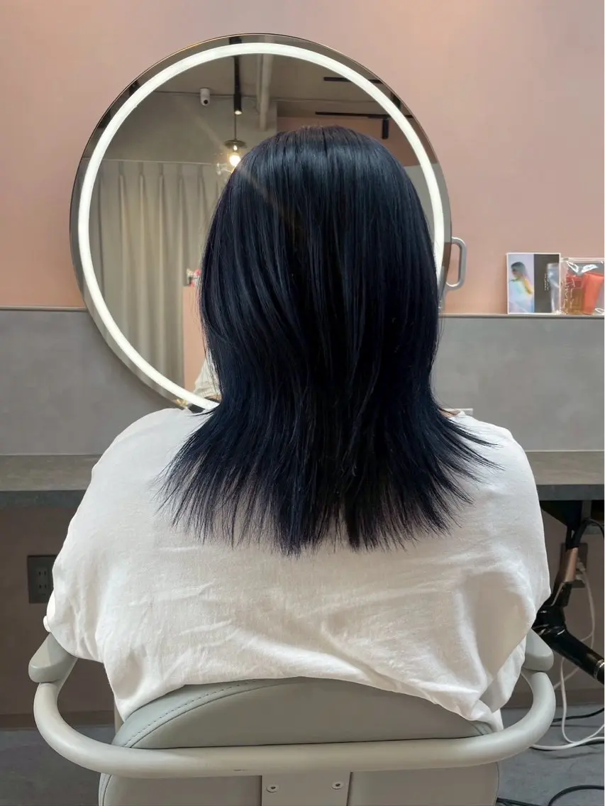 セミロング カラー ヘアカラー トリートメント three_ ナオキのヘアスタイル