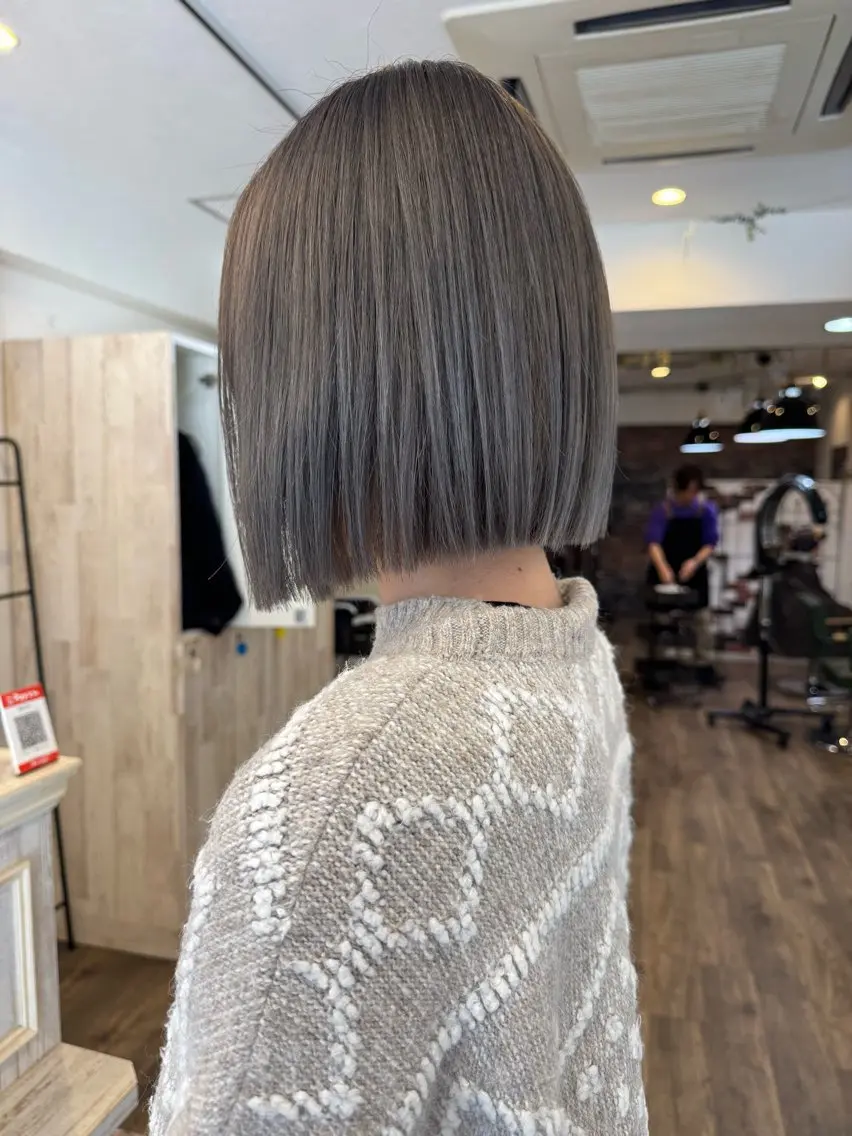 ショート カラー グレージュ ボブ ヘアカラー m ā l o.🌷 サカモトマイコのヘアスタイル
