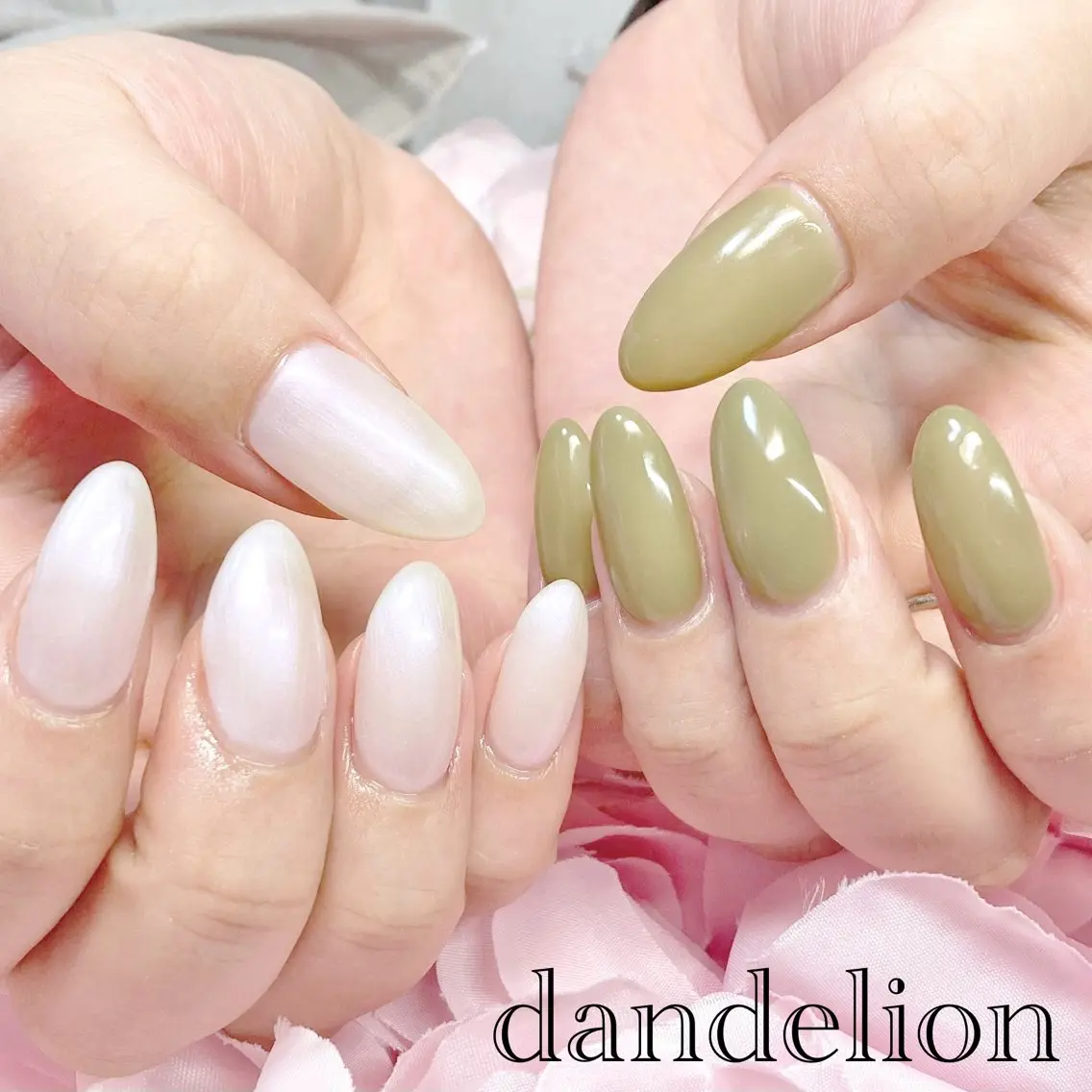 ネイル ハンドネイル ハンドケア dandelion ダンデライオンのネイルデザイン