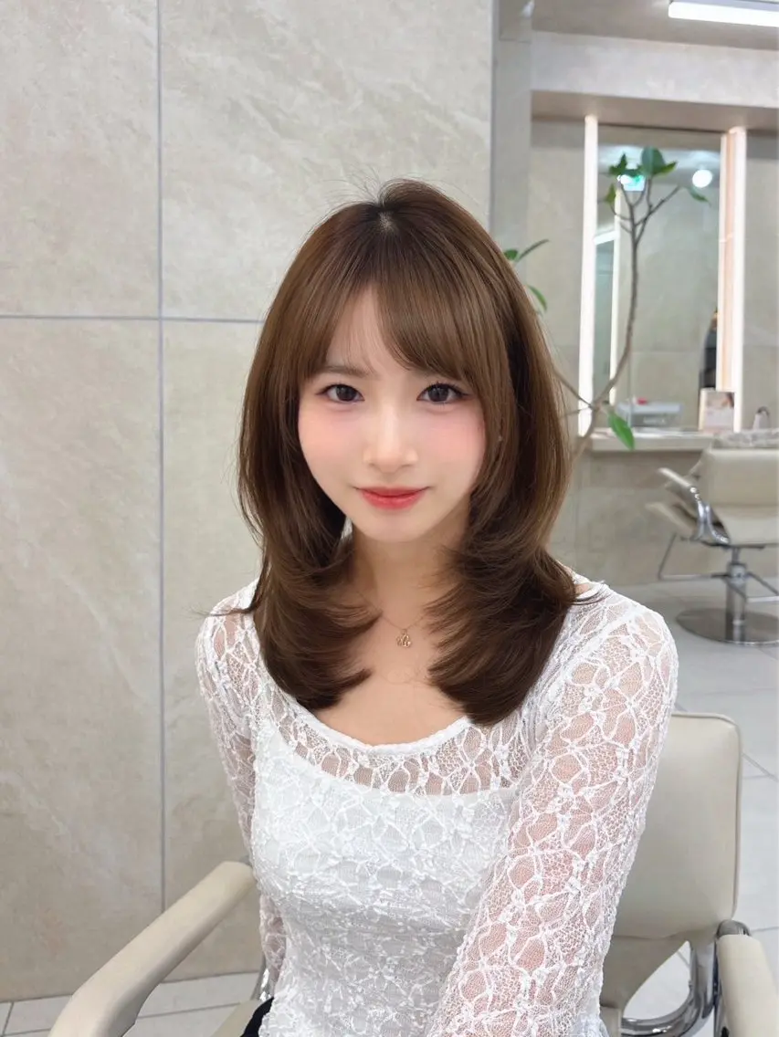 ロング 栄/レイヤー/ 津野 こころのヘアスタイル