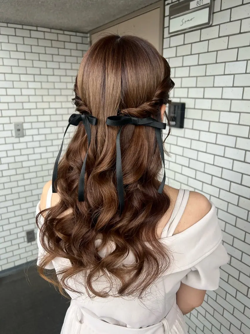 ヘアアレンジ ヘアセット 大人可愛いヘアメイク 💋🧚♀️しずかのヘアスタイル